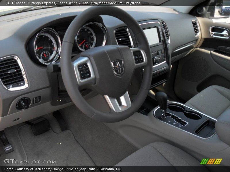 Stone White / Dark Graystone/Medium Graystone 2011 Dodge Durango Express