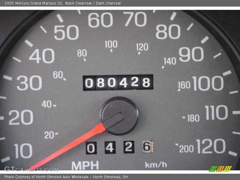 Black Clearcoat / Dark Charcoal 2005 Mercury Grand Marquis GS