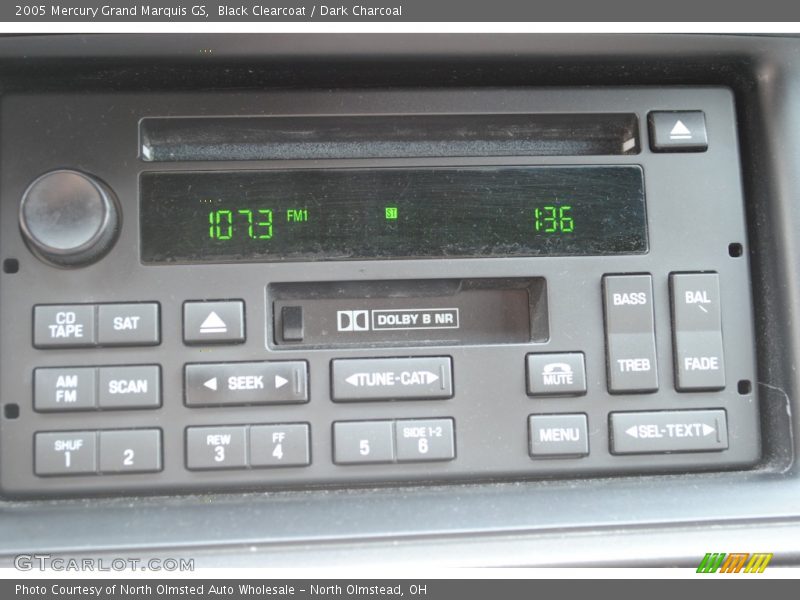 Black Clearcoat / Dark Charcoal 2005 Mercury Grand Marquis GS