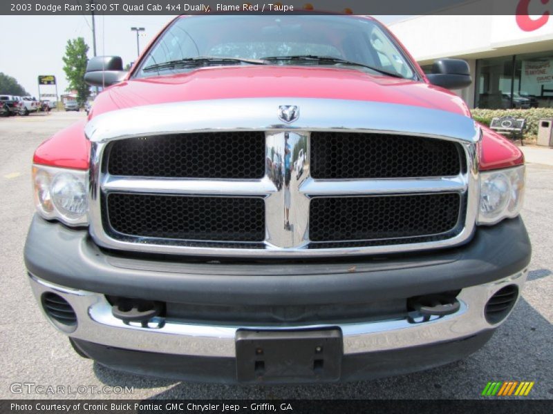 Flame Red / Taupe 2003 Dodge Ram 3500 ST Quad Cab 4x4 Dually