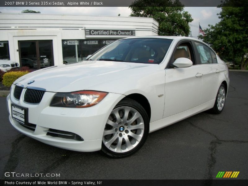 Alpine White / Black 2007 BMW 3 Series 335xi Sedan