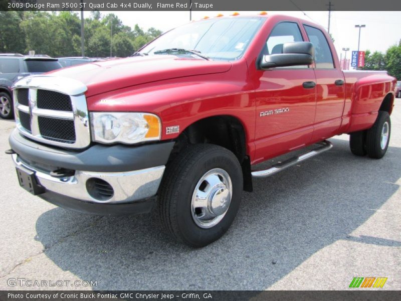 Front 3/4 View of 2003 Ram 3500 ST Quad Cab 4x4 Dually