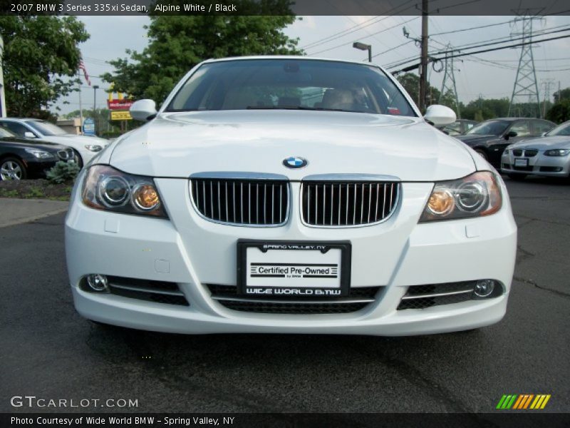 Alpine White / Black 2007 BMW 3 Series 335xi Sedan