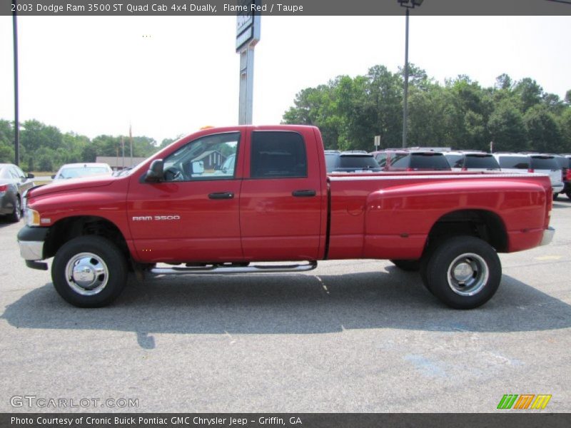  2003 Ram 3500 ST Quad Cab 4x4 Dually Flame Red