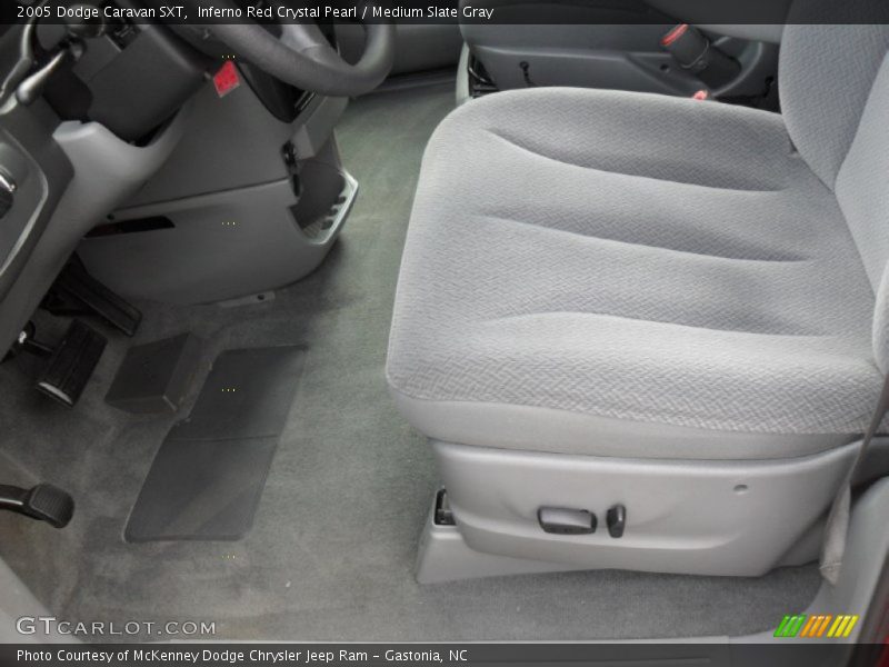 Inferno Red Crystal Pearl / Medium Slate Gray 2005 Dodge Caravan SXT