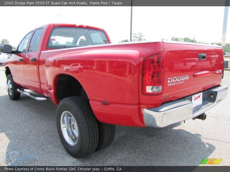  2003 Ram 3500 ST Quad Cab 4x4 Dually Flame Red