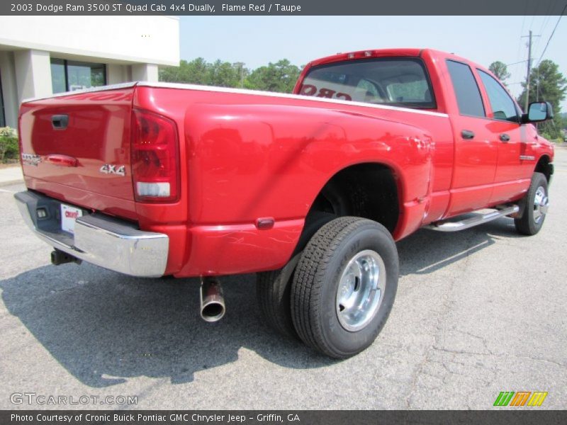 Flame Red / Taupe 2003 Dodge Ram 3500 ST Quad Cab 4x4 Dually