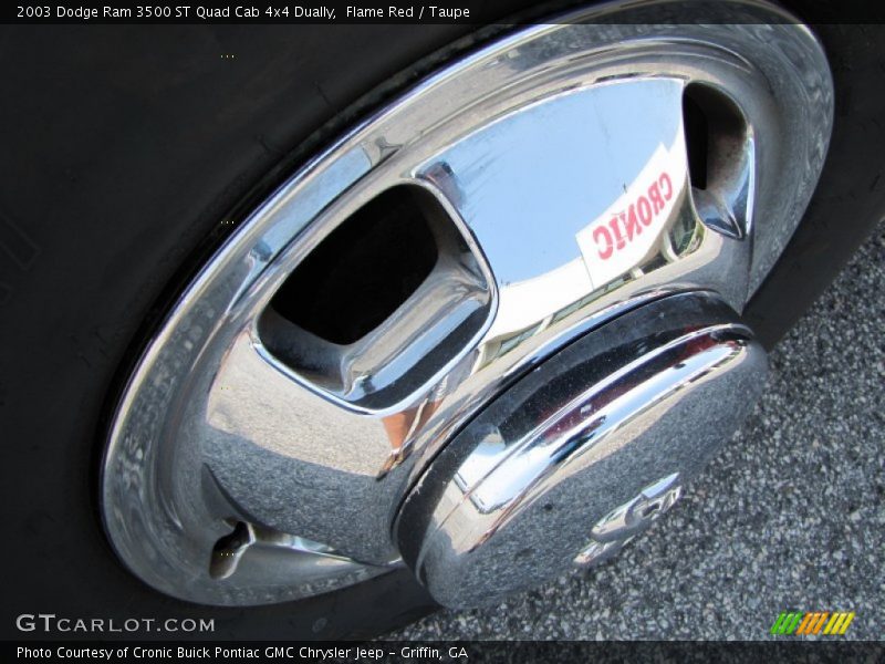 Flame Red / Taupe 2003 Dodge Ram 3500 ST Quad Cab 4x4 Dually