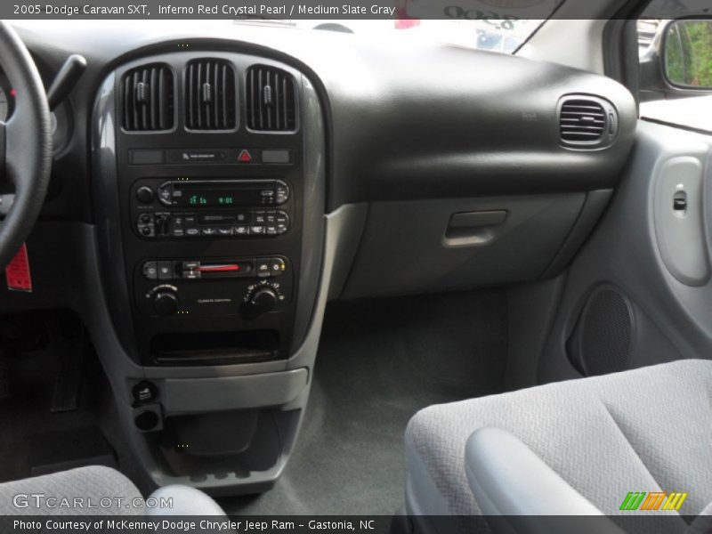 Inferno Red Crystal Pearl / Medium Slate Gray 2005 Dodge Caravan SXT