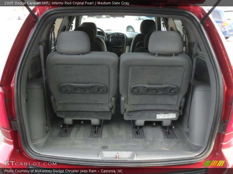 Inferno Red Crystal Pearl / Medium Slate Gray 2005 Dodge Caravan SXT