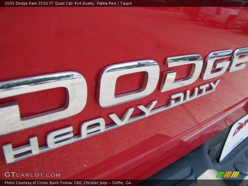  2003 Ram 3500 ST Quad Cab 4x4 Dually Logo