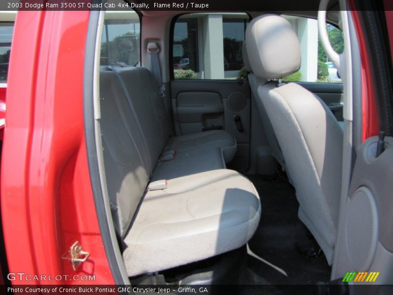 Flame Red / Taupe 2003 Dodge Ram 3500 ST Quad Cab 4x4 Dually