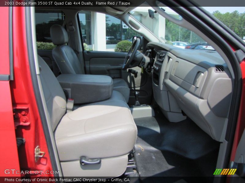 Flame Red / Taupe 2003 Dodge Ram 3500 ST Quad Cab 4x4 Dually