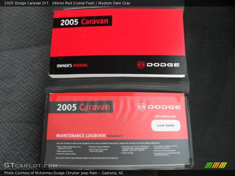 Inferno Red Crystal Pearl / Medium Slate Gray 2005 Dodge Caravan SXT