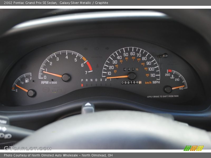  2002 Grand Prix SE Sedan SE Sedan Gauges