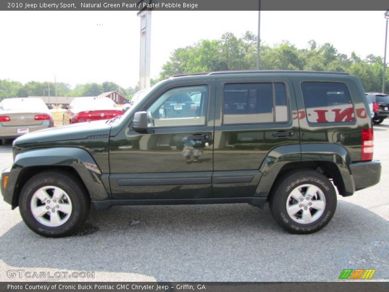 Natural Green Pearl / Pastel Pebble Beige 2010 Jeep Liberty Sport