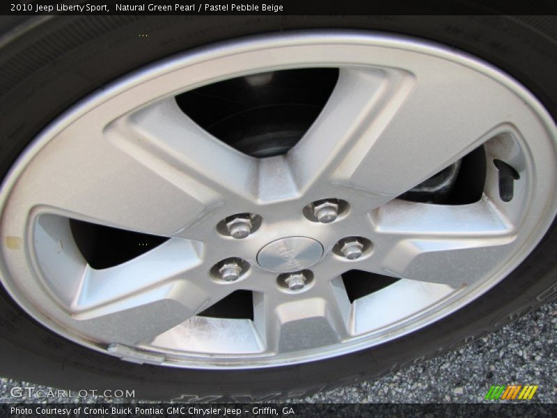 Natural Green Pearl / Pastel Pebble Beige 2010 Jeep Liberty Sport