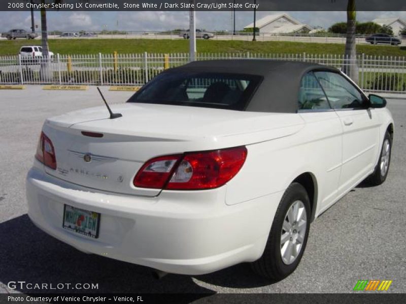 Stone White / Dark Slate Gray/Light Slate Gray 2008 Chrysler Sebring LX Convertible