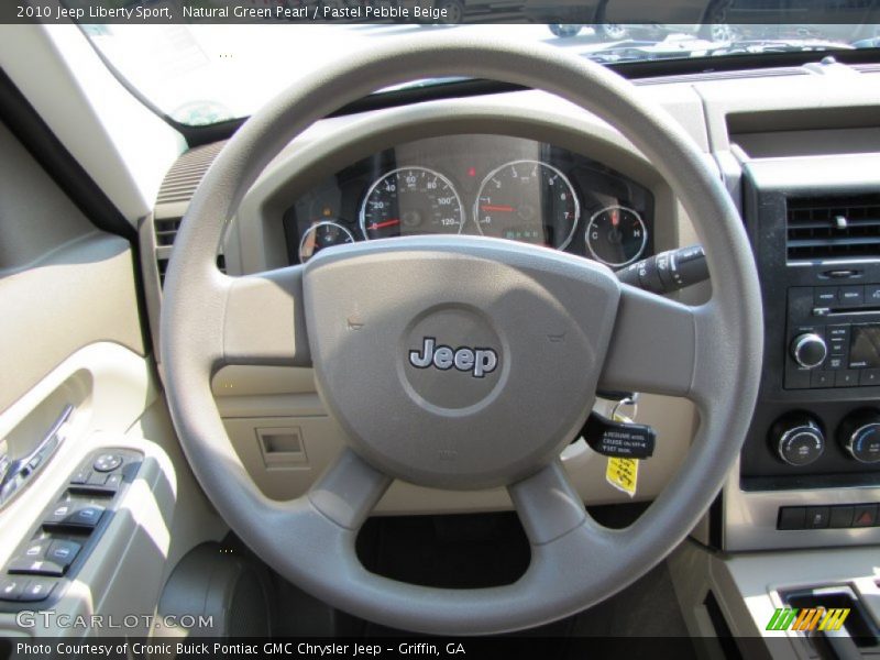 Natural Green Pearl / Pastel Pebble Beige 2010 Jeep Liberty Sport