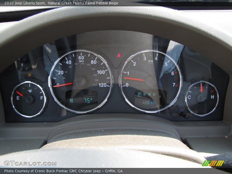 Natural Green Pearl / Pastel Pebble Beige 2010 Jeep Liberty Sport