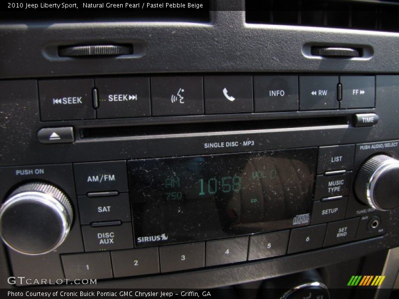 Natural Green Pearl / Pastel Pebble Beige 2010 Jeep Liberty Sport