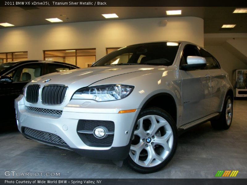 Titanium Silver Metallic / Black 2011 BMW X6 xDrive35i
