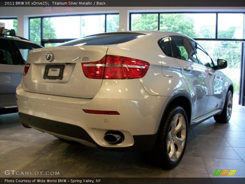 Titanium Silver Metallic / Black 2011 BMW X6 xDrive35i