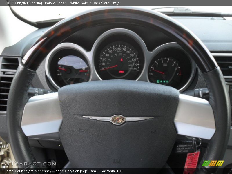 White Gold / Dark Slate Gray 2010 Chrysler Sebring Limited Sedan