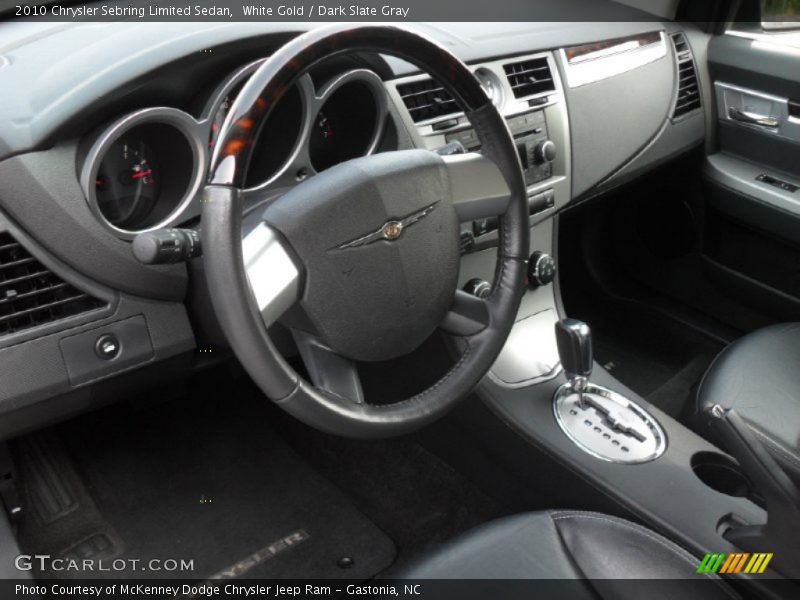 White Gold / Dark Slate Gray 2010 Chrysler Sebring Limited Sedan
