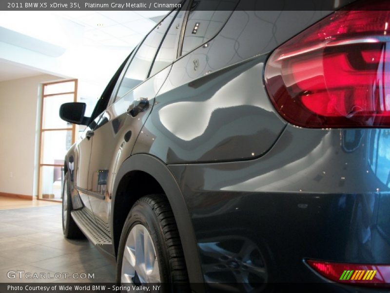 Platinum Gray Metallic / Cinnamon 2011 BMW X5 xDrive 35i