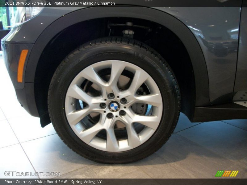 Platinum Gray Metallic / Cinnamon 2011 BMW X5 xDrive 35i