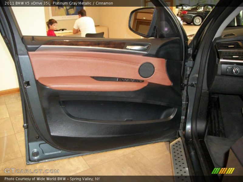Platinum Gray Metallic / Cinnamon 2011 BMW X5 xDrive 35i