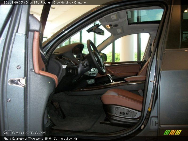 Platinum Gray Metallic / Cinnamon 2011 BMW X5 xDrive 35i