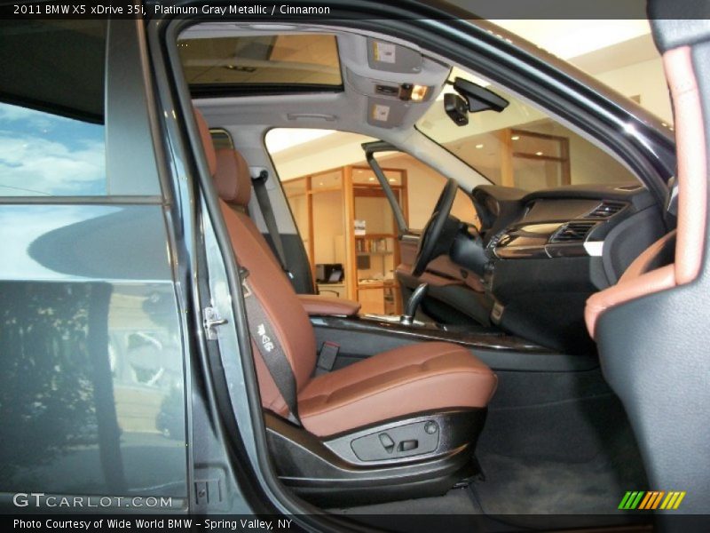 Platinum Gray Metallic / Cinnamon 2011 BMW X5 xDrive 35i