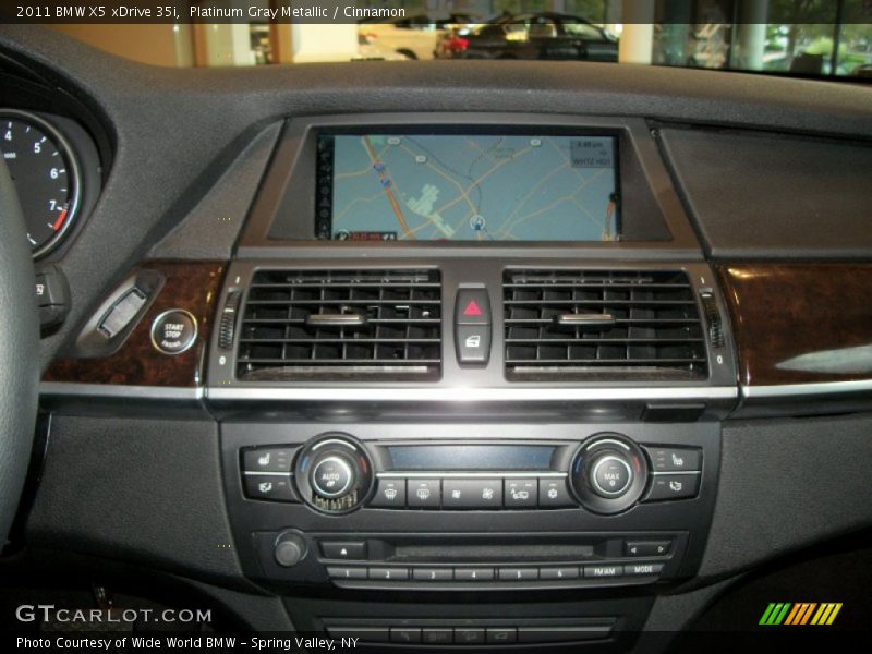 Platinum Gray Metallic / Cinnamon 2011 BMW X5 xDrive 35i