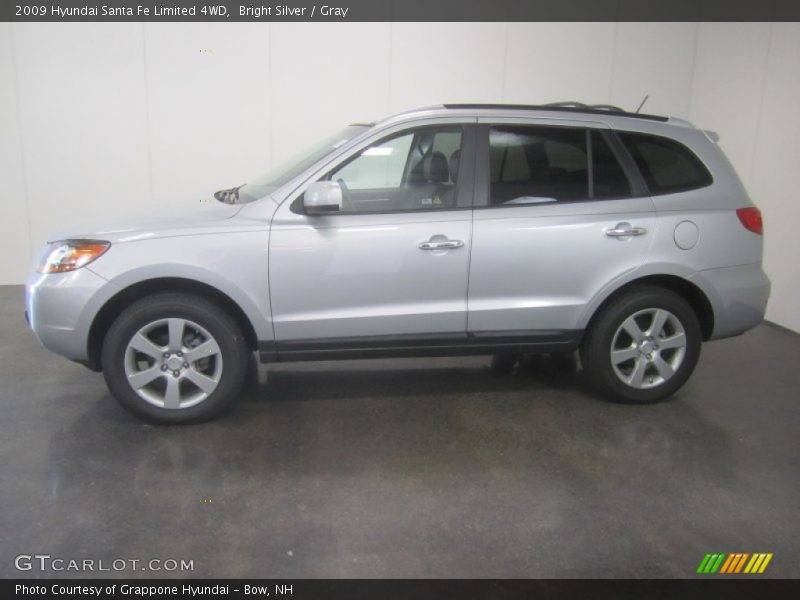 Bright Silver / Gray 2009 Hyundai Santa Fe Limited 4WD