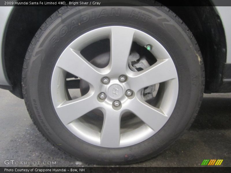 Bright Silver / Gray 2009 Hyundai Santa Fe Limited 4WD