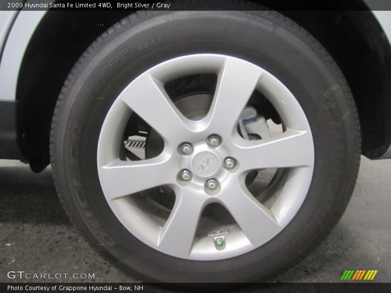Bright Silver / Gray 2009 Hyundai Santa Fe Limited 4WD