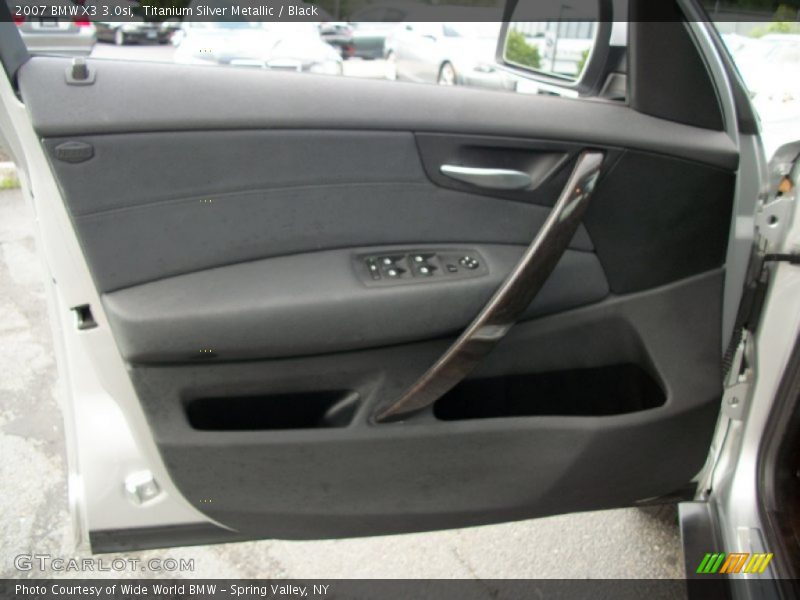 Titanium Silver Metallic / Black 2007 BMW X3 3.0si