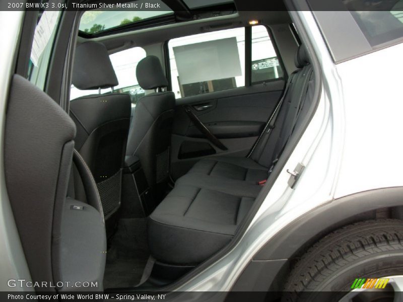 Titanium Silver Metallic / Black 2007 BMW X3 3.0si
