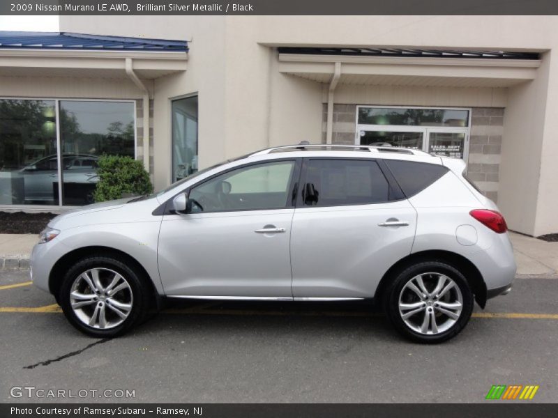 Brilliant Silver Metallic / Black 2009 Nissan Murano LE AWD