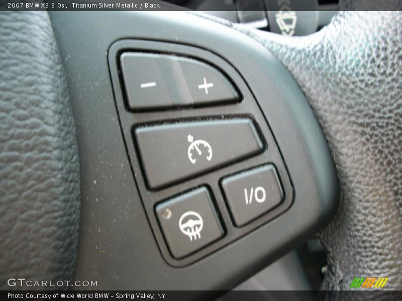 Titanium Silver Metallic / Black 2007 BMW X3 3.0si