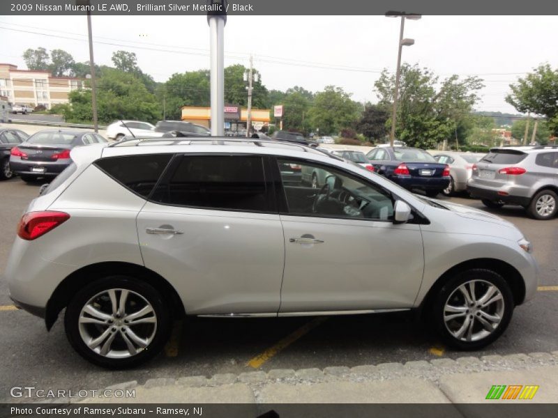Brilliant Silver Metallic / Black 2009 Nissan Murano LE AWD