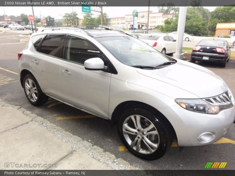 Brilliant Silver Metallic / Black 2009 Nissan Murano LE AWD