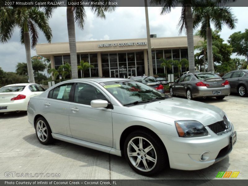 Liquid Silver Metallic / Black 2007 Mitsubishi Galant RALLIART