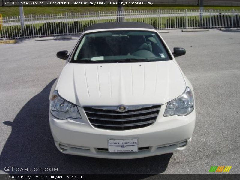 Stone White / Dark Slate Gray/Light Slate Gray 2008 Chrysler Sebring LX Convertible