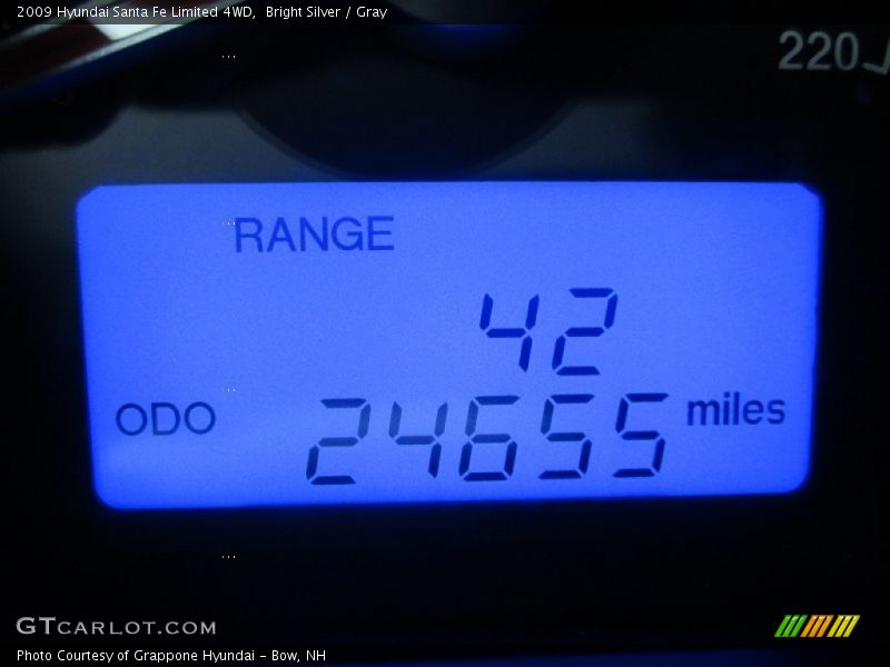 Bright Silver / Gray 2009 Hyundai Santa Fe Limited 4WD