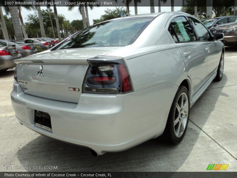 Liquid Silver Metallic / Black 2007 Mitsubishi Galant RALLIART