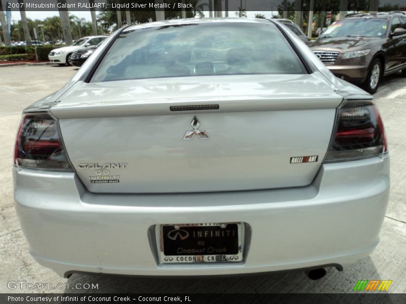 Liquid Silver Metallic / Black 2007 Mitsubishi Galant RALLIART