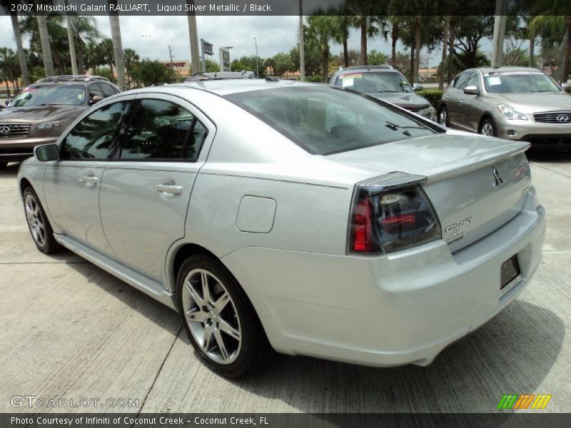 Liquid Silver Metallic / Black 2007 Mitsubishi Galant RALLIART